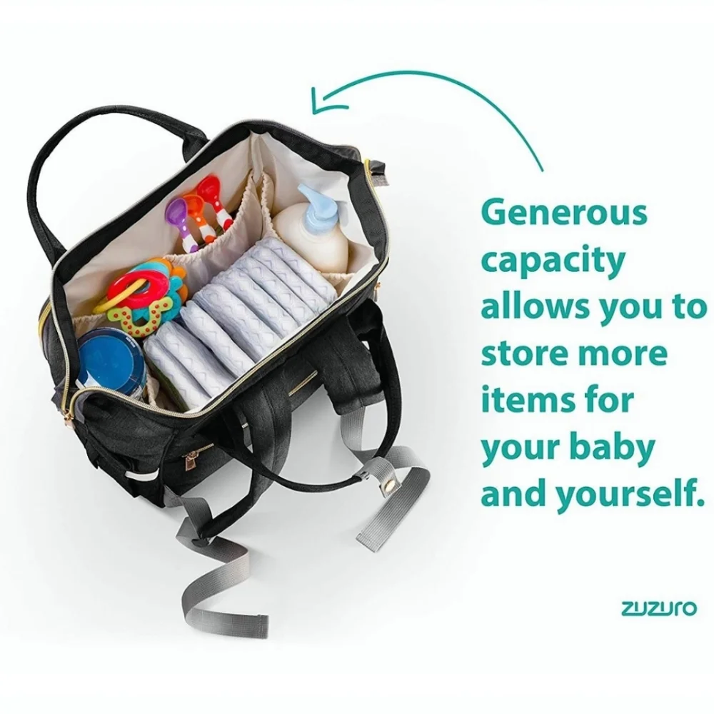 ZUZURO Diaper Bag Backpack - Waterproof
